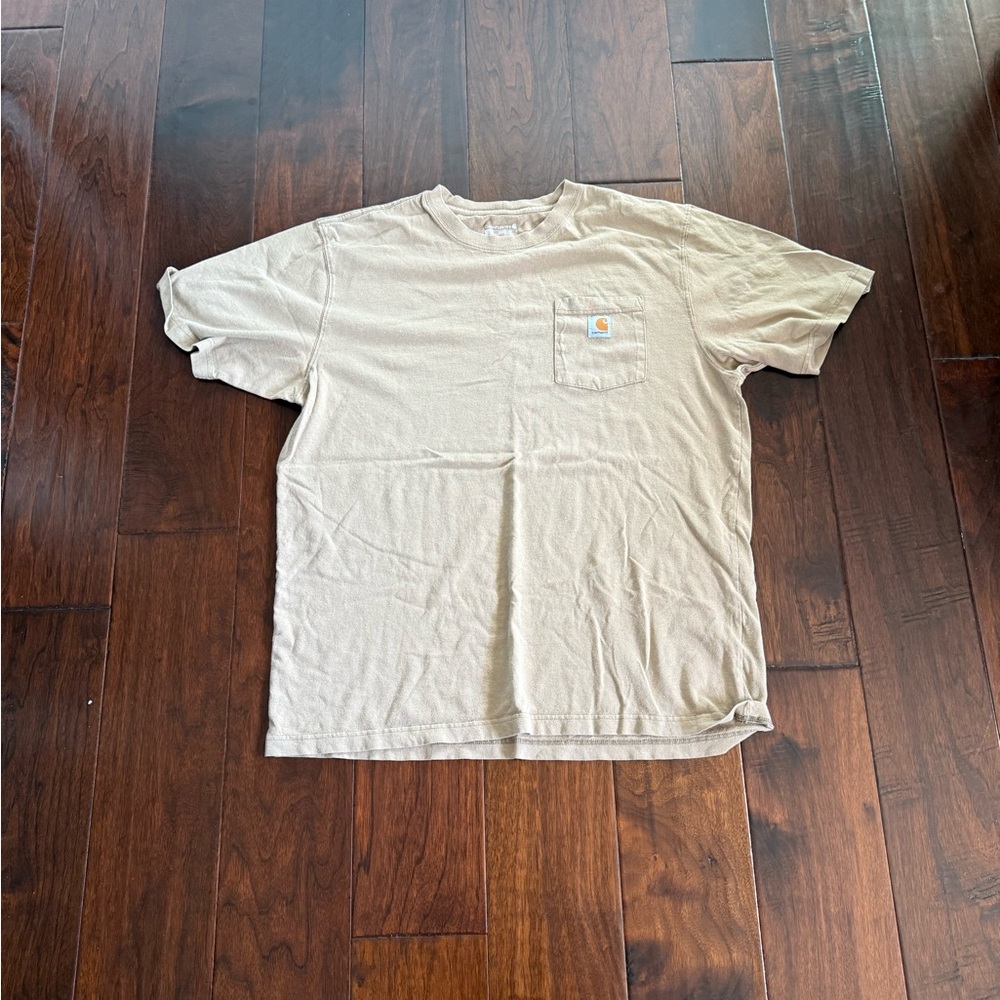 Carhartt Men's Tan Short Sleeve Pocket Tee